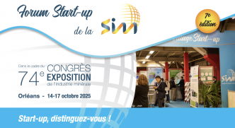 Star-Up de l'industrie minérale: Candidatez au forum et village Start-Up du congrès SIM 2025!