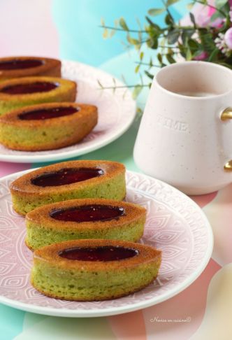Barquettes pistache/framboises
