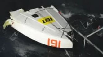Bateau coupé en deux, skippers hélitreuillés... Un spectaculaire accident sur la CIC Normandy Channel Race