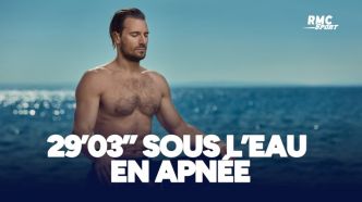 29 minutes sous l'eau sans respirer, le record d'un apnéiste croate