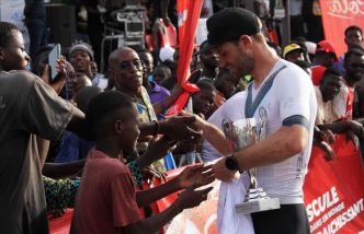 Bénin : coup double pour le sud-africain Reinardt Janse Van Rensburg au 20e Tour cycliste international (Xinhua)