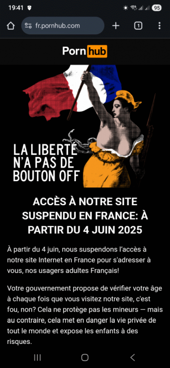 Moins de porno accessible en France dès aujourd'hui !