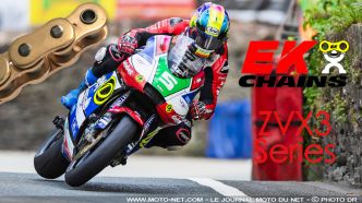Les chaînes moto EK Chain testées et approuvées sur l'Ile de Man