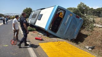 Il transportait 45 lycéens originaires d'Occitanie : un bus scolaire victime d'un terrible accident sur une départementale termine sa route dans un fossé