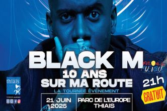 Concert gratuit : Black M en live le 21 juin 2025 à Thiais