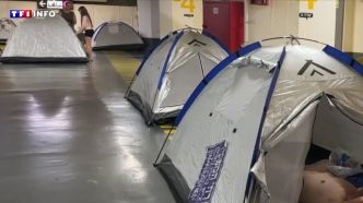 "C'est supportable" : à Tel-Aviv, des parkings sont aménagés en abris avec tentes et espaces pour enfant | TF1 INFO