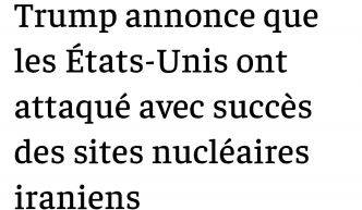 Les confirmations se multiplient
