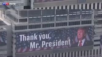 "Thank you, Mr. President" : à Tel-Aviv, des affiches remercient Trump après les frappes américaines en Iran | TF1 INFO