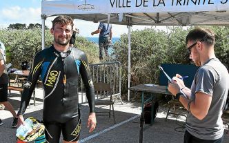 « Je n'étais pas venu spécialement pour gagner », le Rennais Quentin Olivier s'est pourtant montré au-dessus du lot lors du Swimrun de la Trinité-Sur-Mer