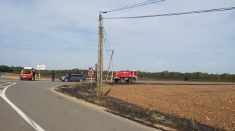 À Theil-Rabier, la moissonneuse-batteuse met le feu au champ : 14 hectares partent en fumée