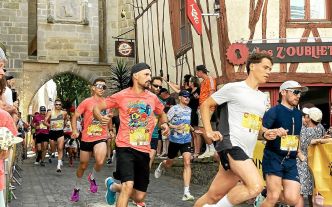 Trail des Remparts à Vannes : Jonathan Le Bris (You Borne) à sa main