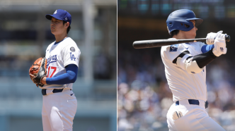 Ohtani s'illustre au monticule et en attaque