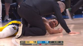 Tyrese Haliburton sorti sur blessure dès le premier quart-temps du Game 7...