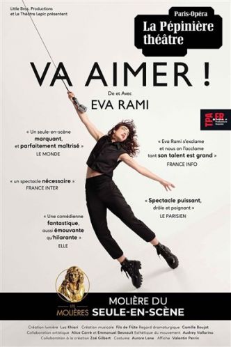 VA AIMER ! : le seule en scène primée d'Eva Rami de retour à La Pépinière
