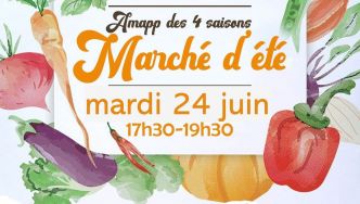 Melleroy en fête avec l'AMAPP des 4 saisons : Marché d'été et produits locaux au rendez-vous demain mardi 24 juin.