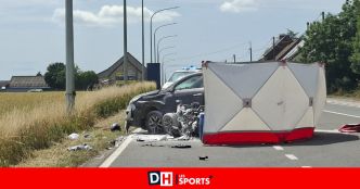 Dramatique accident de la route sur la N7 à Villers-Saint-Amand (Ath) : le conducteur d'une moto est décédé sur les lieux