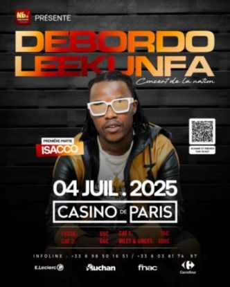 Annonce | Casino de Paris : ISACCO en prestation le 4 juillet