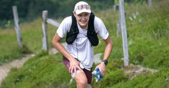 Course nature. Adrien Vincent et Clémence Grandvallet au bout de l'effort sur le Trail de la Vallée des Lacs