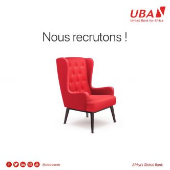 UBA-BENIN: Offre d'emploi à United Bank for Africa (UBA Bénin).