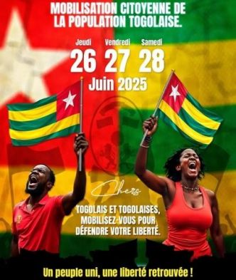 Togo: « Nous soutenons les manifestations des 26, 27 et 28 juin pour que le Togo puisse enfin respirer », TPAMC