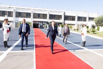 Arrivée de la Cheffe du gouvernement à Séville , pour participer aux travaux de la 4ème Conférence internationale onusienne sur le financement du développement