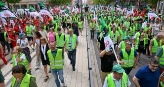 La manifestation syndicale en images