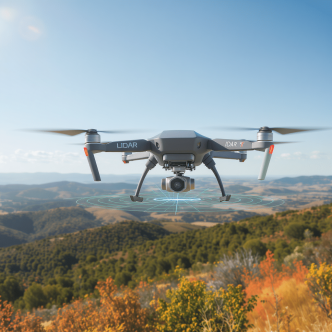 Lidar embarqué sur drone : révolution pour l'arpentage et la topographie