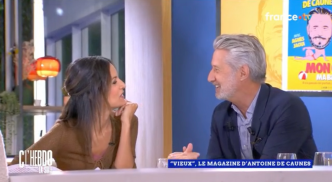 C l'hebdo : Aurélie Casse fait du gringue à Antoine de Caunes, "vous êtes beau”