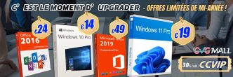 On profite de Windows 10 à 13 euros pour passer à Windows 11 avant qu’il ne soit trop tard !!!