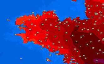 Canicule en Bretagne : où a-t-il fait le plus chaud ce lundi ?