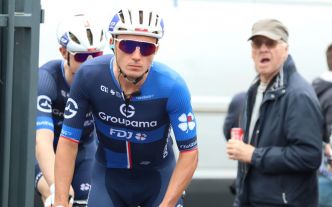 La Groupama-FDJ avec les Bretons Valentin Madouas et Paul Penhoët sur le Tour de France 2025