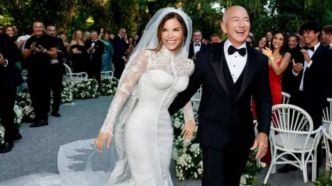 Mariage de Jeff Bezos: la robe de mariée de Lauren Sánchez loin de faire l'unanimité