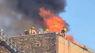 EN VIDÉO | Dix familles évacuées à la suite d'un incendie dans le Sud-Ouest, à Montréal