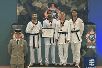 Lyvestone Celin sacré champion du monde militaire 2025 de taekwondo