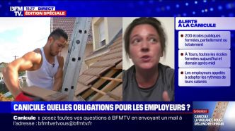 Canicule: une menuisière-charpentière déplore les limites du régime d'intempéries, "quand vous êtes artisan en solo, vous ne pouvez pas"