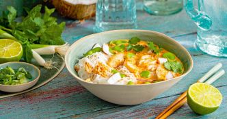 Blanc de poulet et noix de coco à la thaï