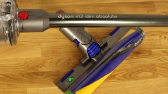 Actualité : Bon plan – L'aspirateur balai Dyson V12 Detect Slim Absolute "5 étoiles" à 449,00 € (-22%)