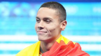 Natation: le nageur roumain David Popovici signe un nouveau record d'Europe sur la distance reine du 100m