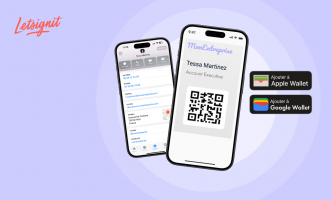 Cartes de visite 3.0 : une expérience unifiée et automatisée jusque dans le Apple et Google Wallet