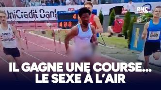 Un athlète américain court un 400m haies... le sexe à l'air