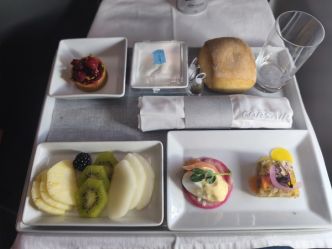 A la découverte de l'Airbus A330neo Corsair / Business Class / Repas /  (Image)