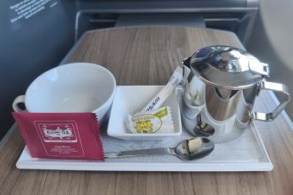 A la découverte de l'Airbus A330neo Corsair / Business Class / Repas /  (Image)