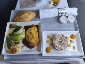 A la découverte de l'Airbus A330neo Corsair / Business Class / Repas /  (Image)