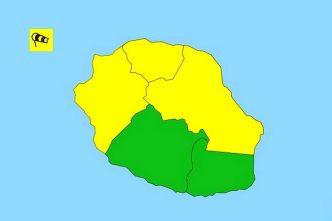 La Réunion : vigilance jaune, vents forts, sur l'Ouest, le Nord et l'Est