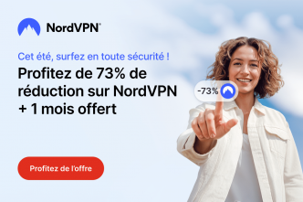 Soldes d'été 2025 : 1 mois offert et 73% de remise chez NordVPN