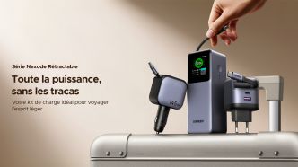 UGREEN Nexode Retractable Series : kit de charge rapide avec USB-C rétractable