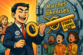 Dinari obtient la première licence américaine pour proposer des actions tokenisées