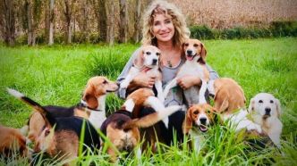 Elle recueille 100 chiens testés dans des laboratoires pour leur éviter l'euthanasie