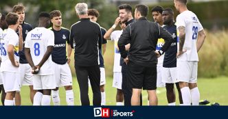 Adem Zorgane en attraction du premier match amical de l'Union Saint-Gilloise contre Rochefort