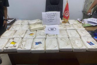 Tunisie : Saisie de 43 kg de cocaïne à Sfax